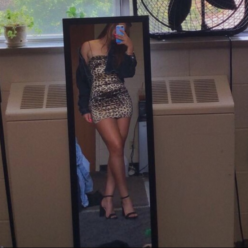 Cheetah bodycon dress